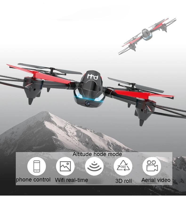 H3 DIY RC Дрон 2,4G 6-Axis Wifi FPV 0.3MP преобразователь сигналов для камеры RC Квадрокоптер Дрон rc Танк прыжки Stunter жук игрушка с отскоком автомобиль