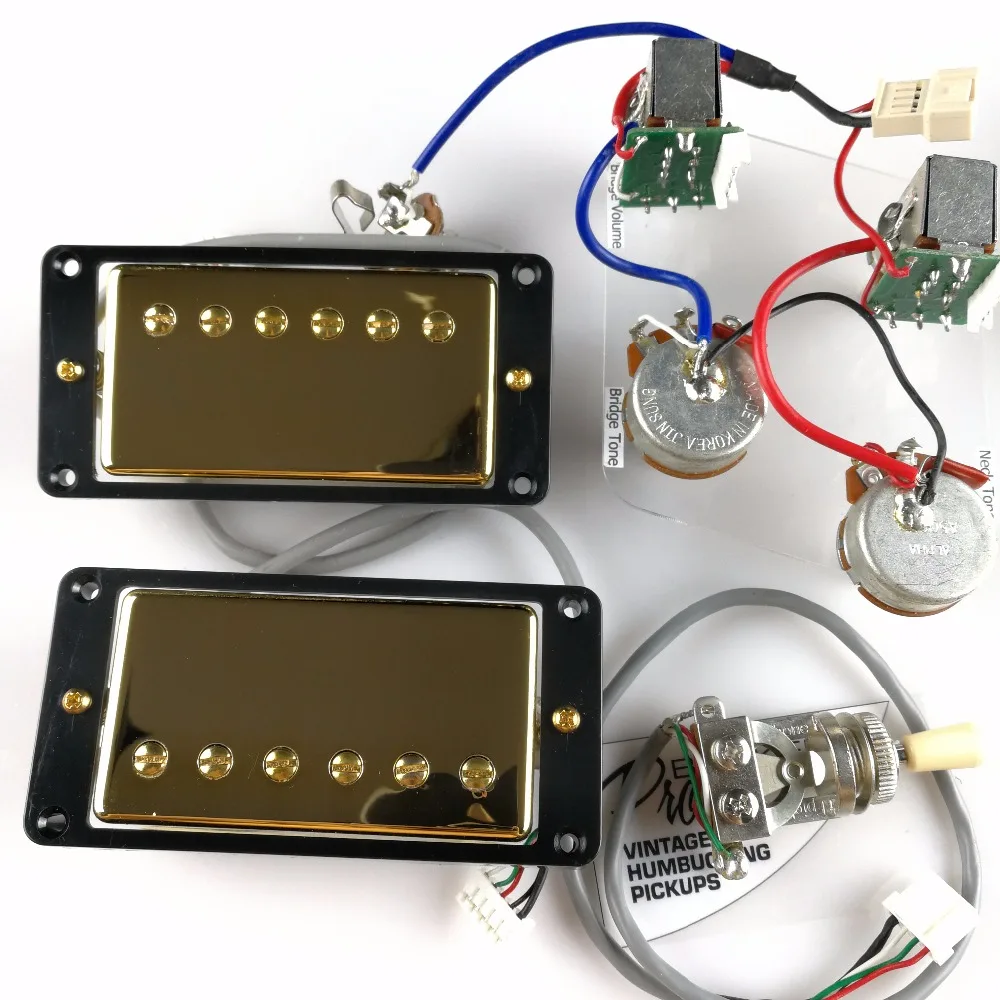 1 компл. LP Стандартный ProBucker Alnico электрогитара хамбакер пикапы с профессиональным