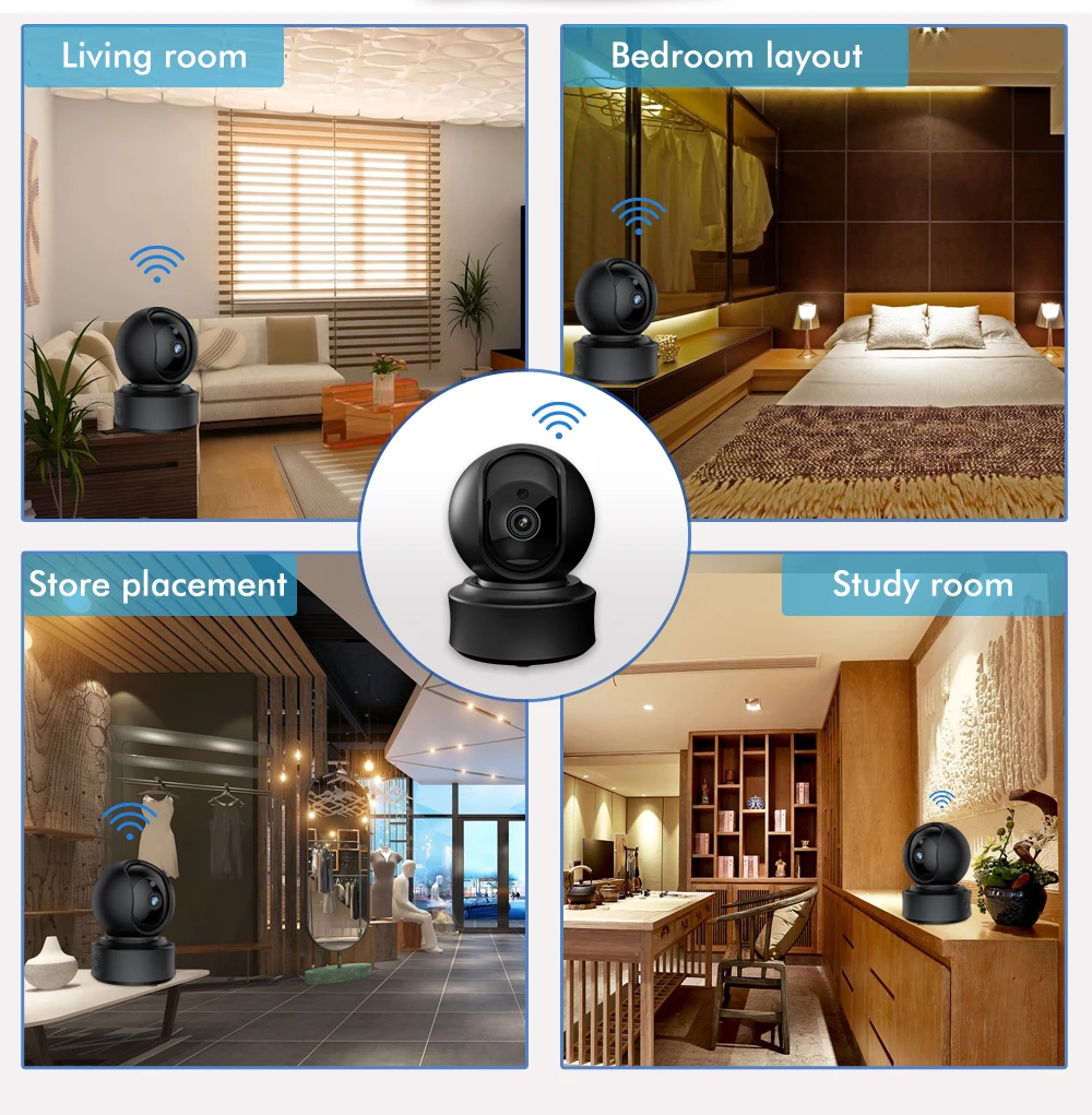 SDETER 1080P Беспроводная ip-камера, камера безопасности, Wifi, поддержка YI, облачная панорама/наклон/зум, ИК, ночное видение, отслеживание движения, P2P Cam, 2MP