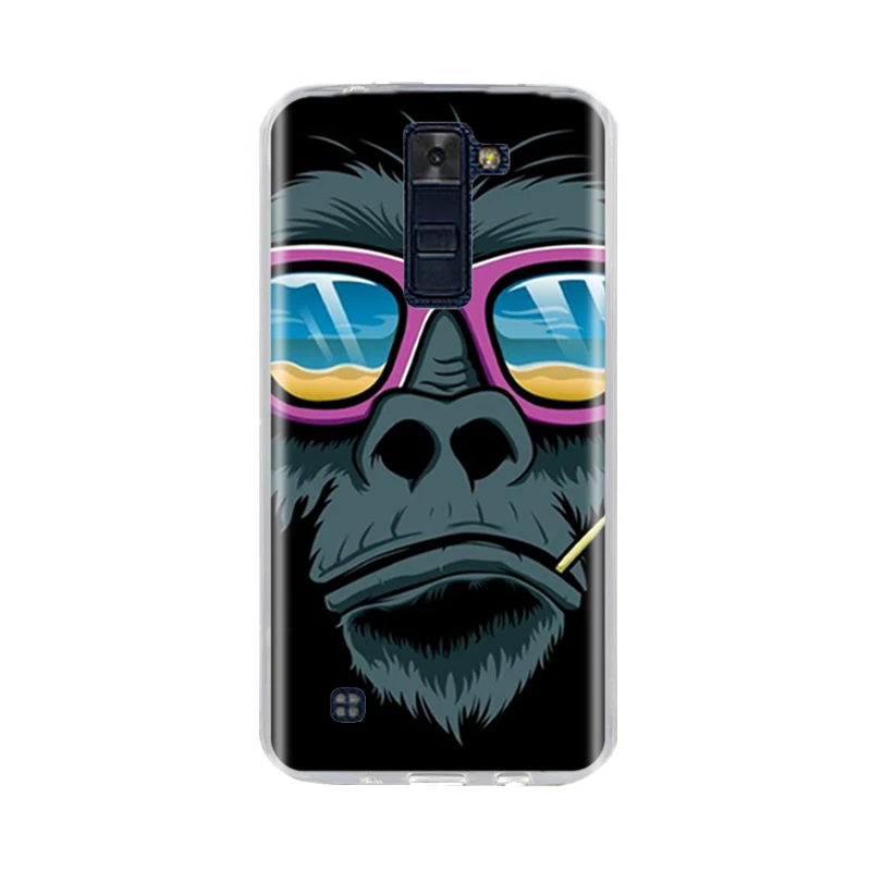 NO.40 Для LG K7 K8 Lte чехол задняя крышка чехол для телефона из мягкого силикона ТПУ с рисунком Fundas Coque для LG k7 K8 телефон чехол s 3D с милыми животными для LG K10 пакета(ов - Цвет: NO.40