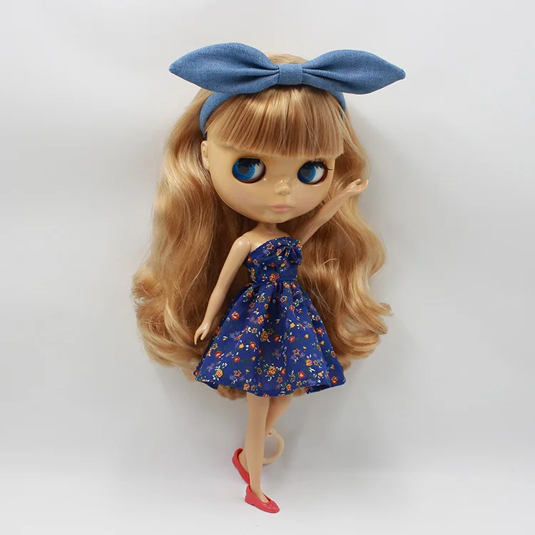Кукла blyth фабричная блонд для самостоятельной смены волос девочек|nude blythe doll|blythe