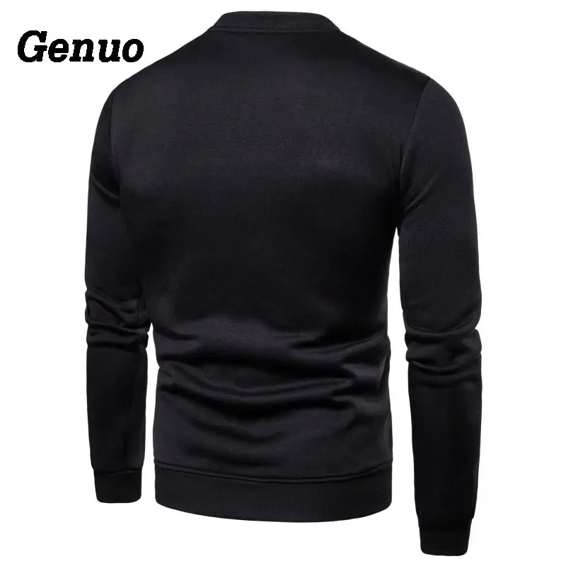 

Genuo Autumn Jacket Coat Men Button Pocket Solid Coat Jackets Mens Stand Collar Slim Overcoat Hombres Casual Parka Outwear