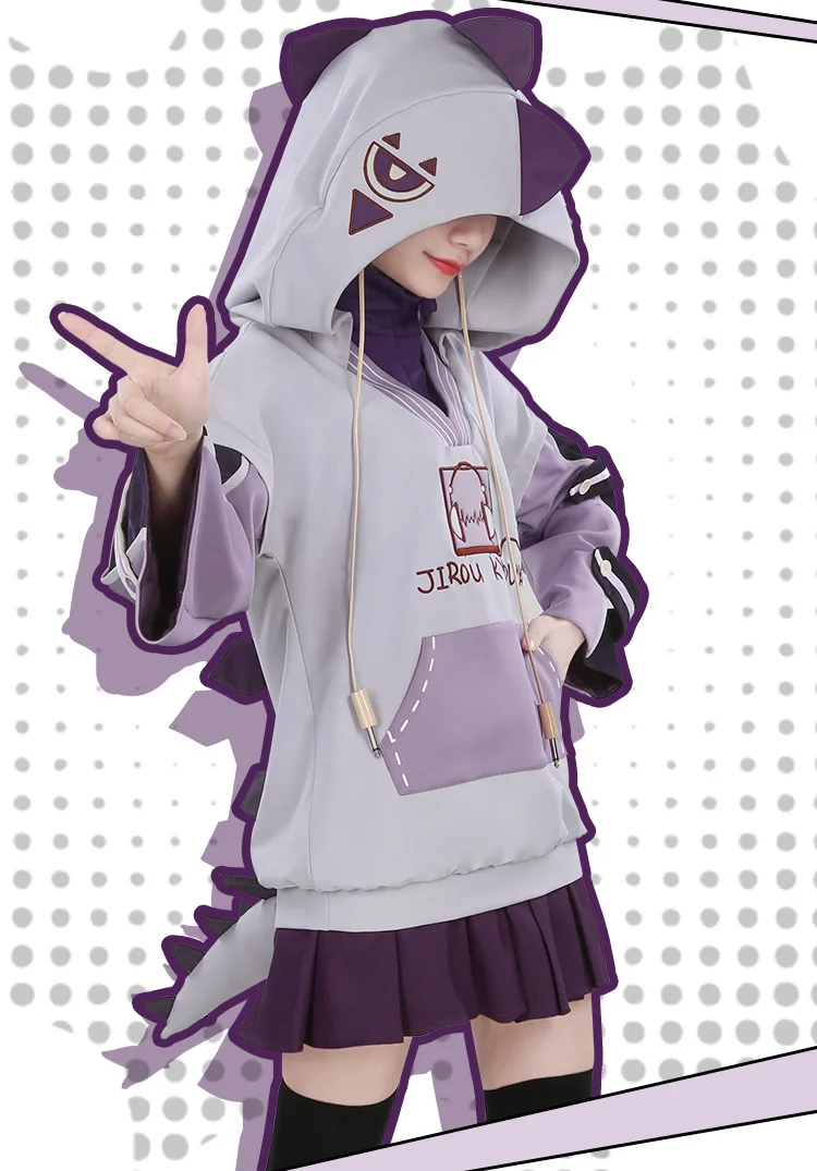 Аниме! Boku no Hero academic Jirou Kyouka Dinosaur Seris красивая форма карнавальный костюм модный
