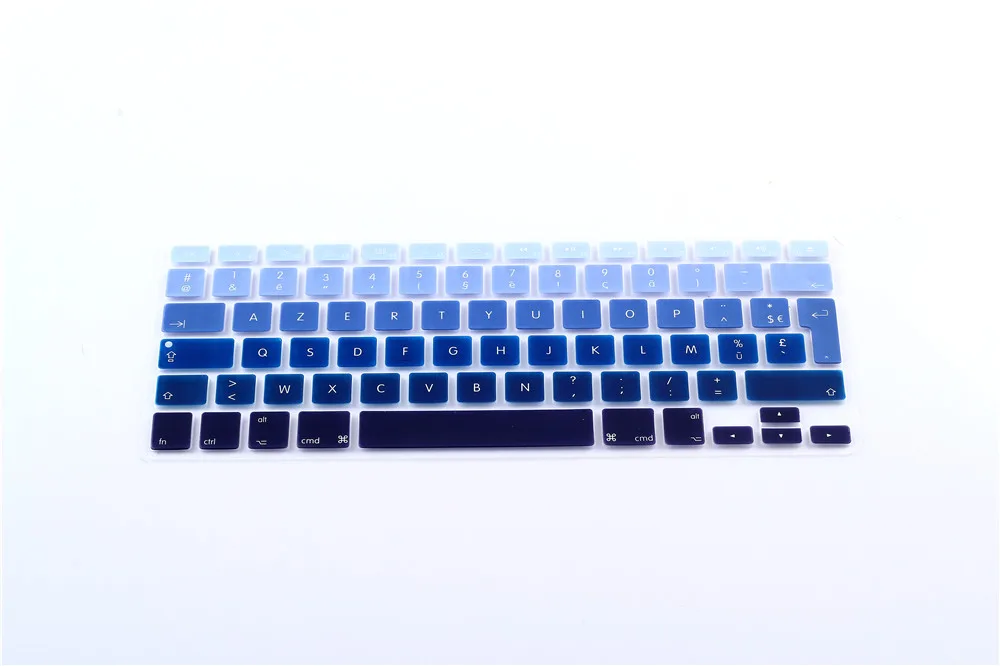 Чехол для клавиатуры AZERTY французский евро Радужный Apple macbook Air Pro Retina 13 15 17 защитные