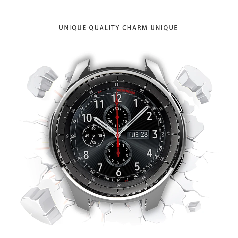Чехол для samsung gear S4 Frontier из ТПУ с покрытием, мягкий устойчивый к царапинам Чехол-Рамка Тонкий блестящий чехол из ТПУ для samsung gear S4