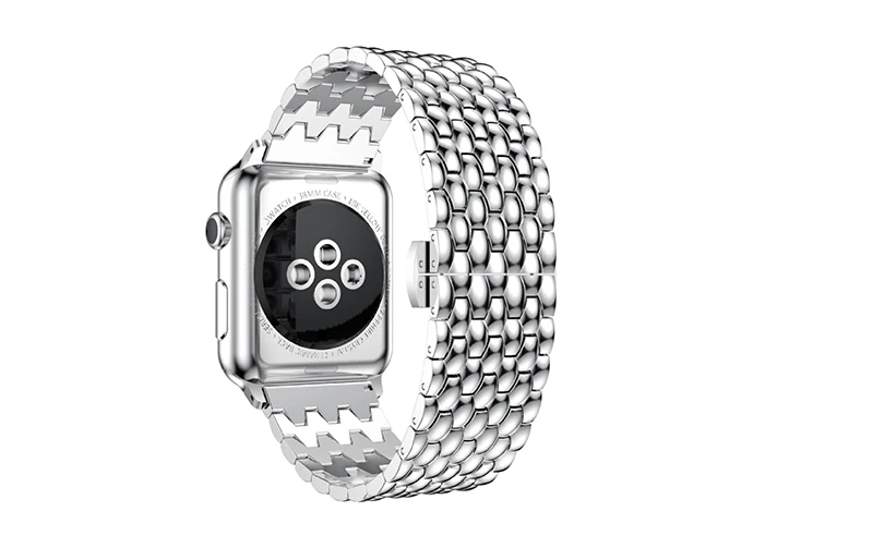 Наручный ремешок для Apple Watch Series 1 2 3 4 5 роскошный ремешок для часов высококачественный металлический браслет из нержавеющей стали для Apple iWatch 4 5