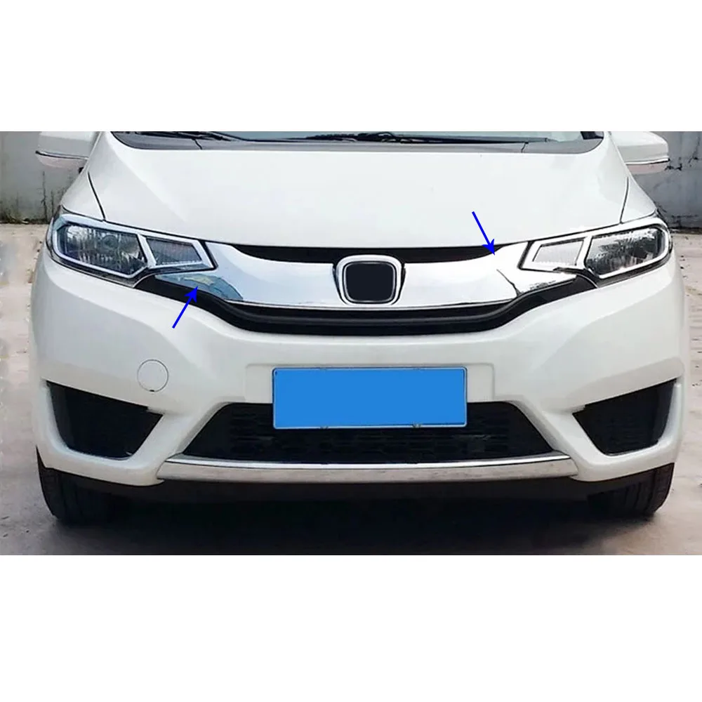 Для Honda Fit jazz 2014 2015 2016 2017 аксессуары для стайлинга автомобилей накладка номерного