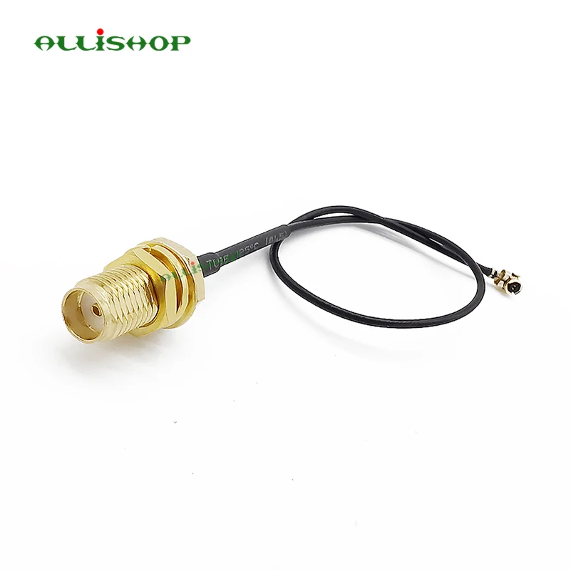 

ALLiSHOP sma pigtail SMA female socket jack to U.FL IPX connector 1.13 cable pigtail for Wifi router phone wireless AP PCI