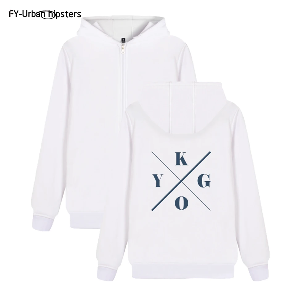 Толстовка DJ Kygo с логотипом на заказ худи в стиле хип-хоп осенние толстовки молнии
