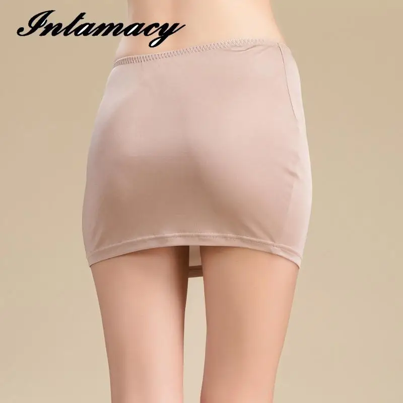 Женская шелковая юбка с противоскользящей подкладкой лето 100%|skirt slip|silk slipslip silk |