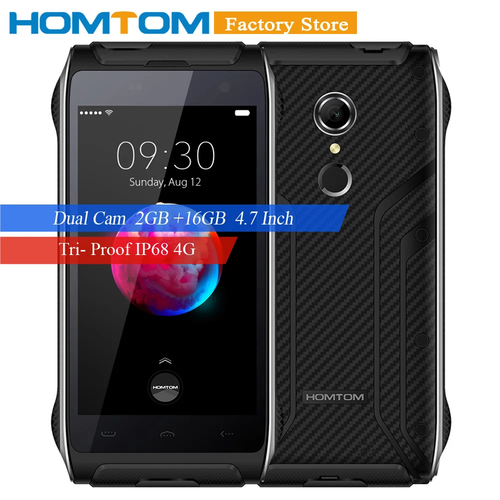Смартфон HOMTOM HT20 4G Android 6 0 четырёхъядерный MT6737 4 7 дюйма 2 ГБ + 16 Гб | Мобильные