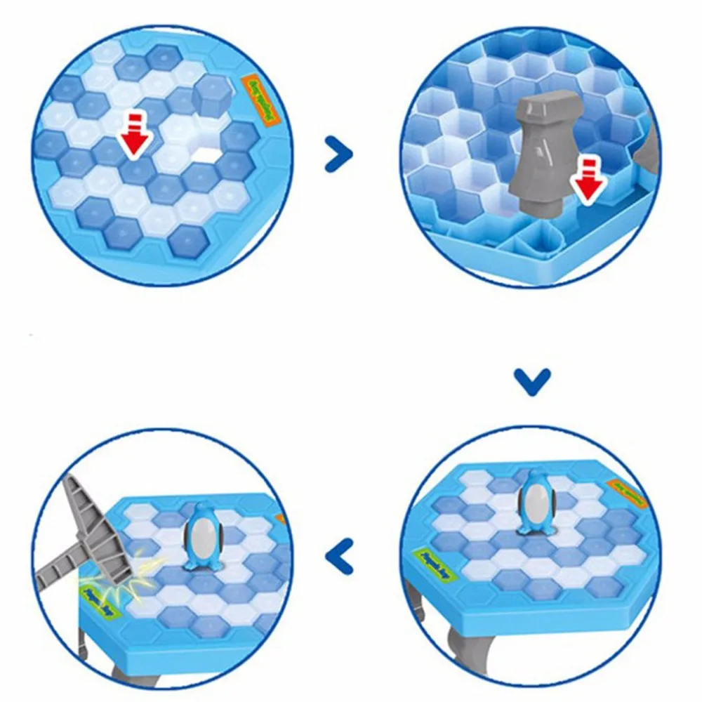 Funny Penguin Trap Interactive Indoor Board Game Ice Breaking Save The Parent-child Table Entertainment Toys Kids Gifts | Игрушки и