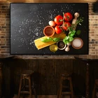 Картина на холсте с изображением овощей и зерен