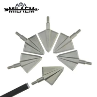 36pcs 136gr archery blade arrowhead 17 4ph solid silver target point arrow tips integrated diy shooting arrow shaft accessories