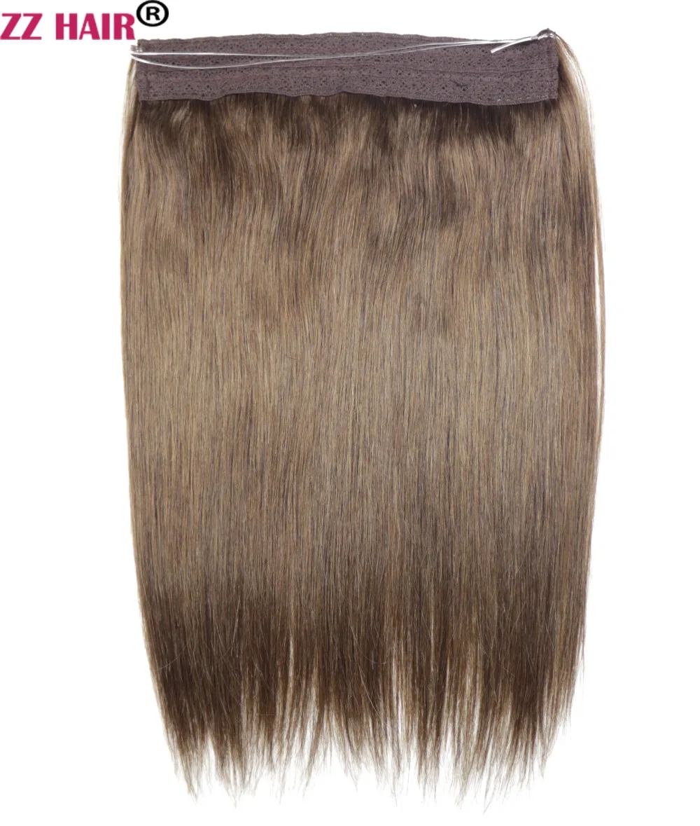 ZZHAIR 70 г 1"-20" Искусственные волосы одинаковой направленности Сияющие волосы флип в человеческих волос для наращивания один кусок набор рыбий линии