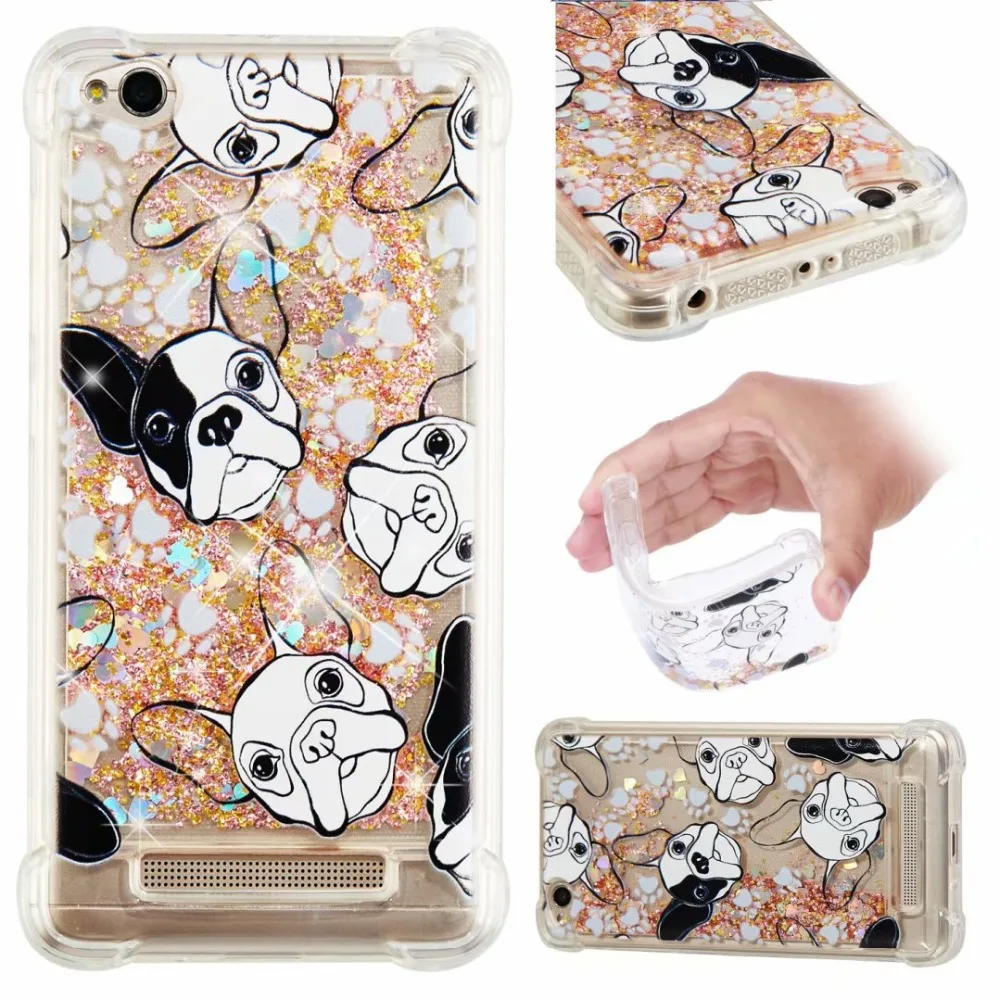 CBL For Redmi 4X 5 Plus 5A Note TPU Anti-knock pattern Quicksands Phone Case on for Xiaomi 5a 4A 5X Cover | Мобильные телефоны и