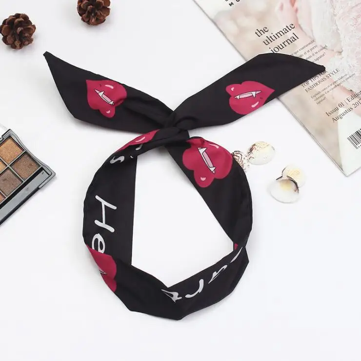 Turban Headband Кролик уши лук голову Для женщин девочек волосы руководитель группы кольца Обёрточная бумага аксессуары для Для женщин резинки для волос Hairband руководитель обёрточная бумага - Цвет: Turban Headband