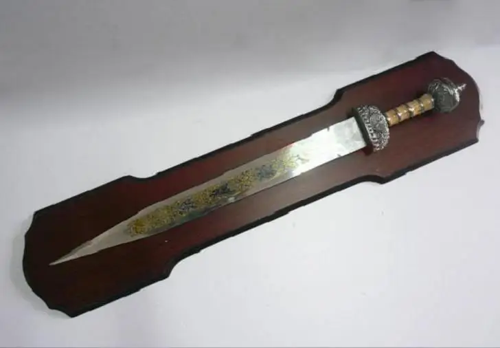 S0151 средневековый Римский гладиаторский меч нож с цветочной гравировкой 36&quot|knives