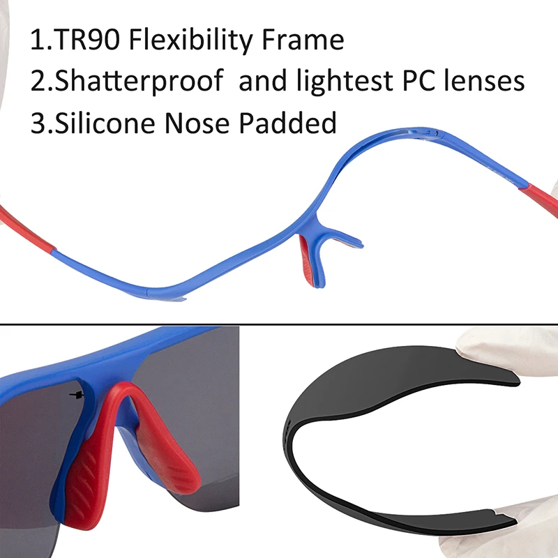 Детские спортивные солнцезащитные очки BATFOX детские для езды на велосипеде