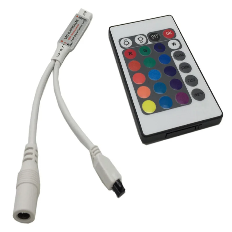RGB контроллер с 24 клавишами дистанционного управления 44 музыкой Wifi Пульт без