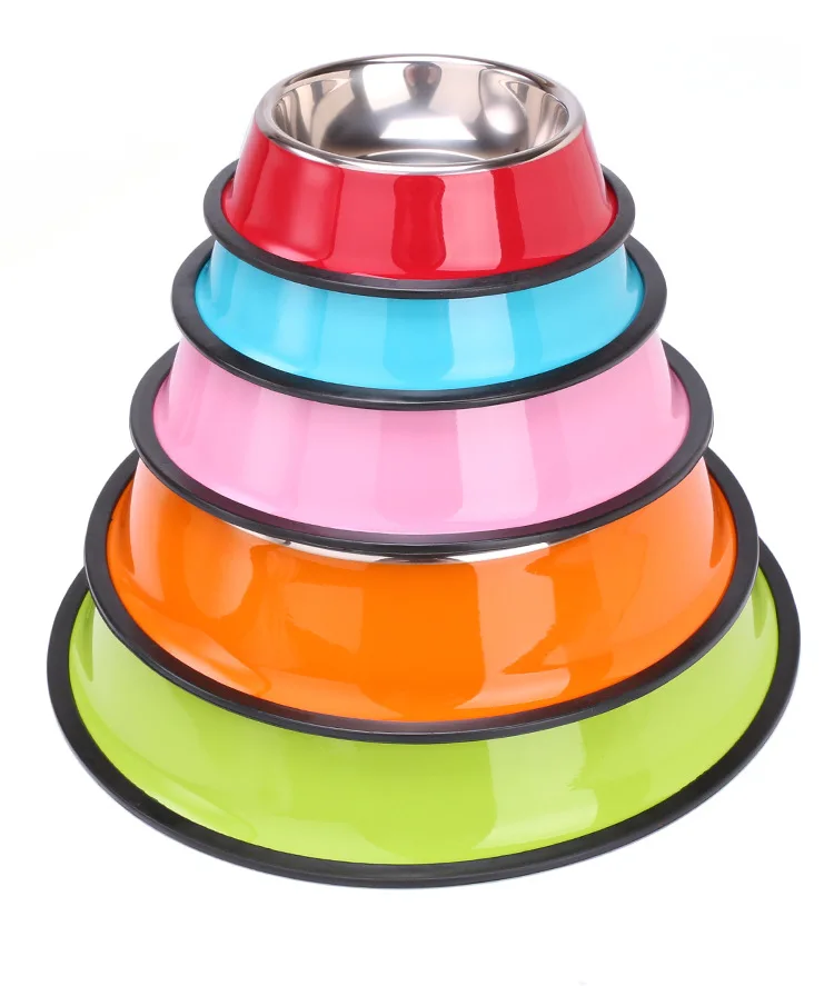 Собачья миска из нержавеющей стали для спорта и путешествий собака Кот чаша