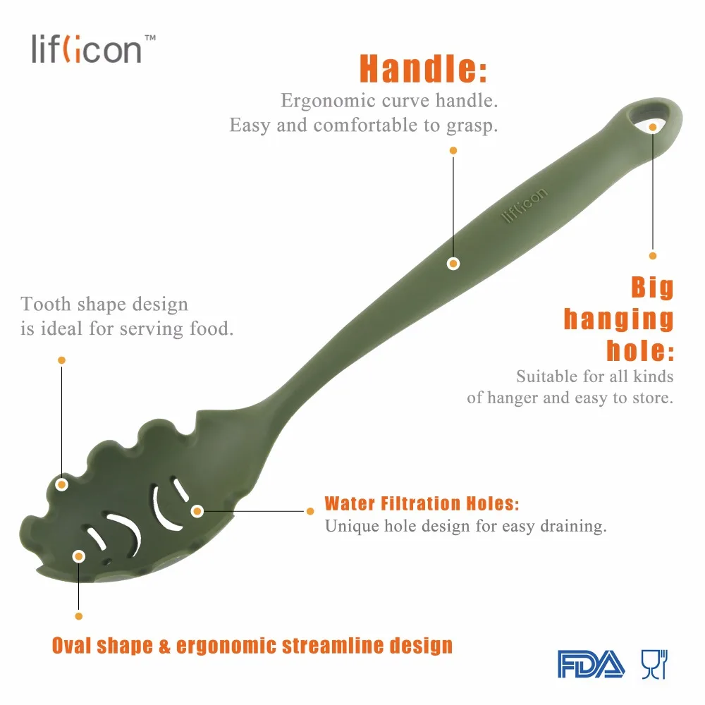 Силиконовая вилка для макаронных изделий Liflicon кухонная утварь и спагетти