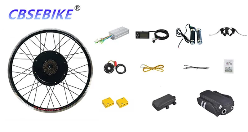 CBSEBIKE 26 дюймов комплект для переоборудования электрического велосипеда ЖК-дисплей eBike для заднего колеса велосипеда мотор HC05-26