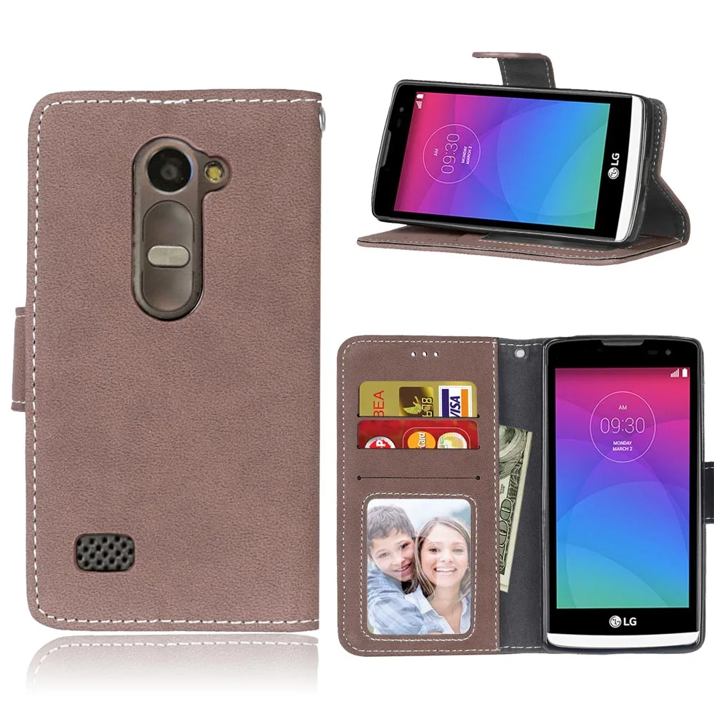 Чехол для LG Leon 4G LTE C40, чехол, матовая задняя крышка, чехол держатель для карт, сумки, Роскошный кошелек из искусственной кожи, чехол для сотового телефона s Capa