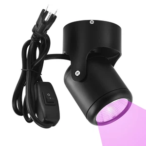 ANJOET 8W 15W Ultraviolet light LED Spotlight 110V 220V UV Fluorescent Bulb 395nm Black Light Violet Lamps prom Lighting