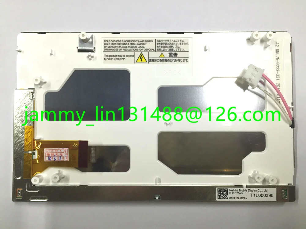 ЖК экран Matsushita оригинал 7 дюймов TFD70W42 TFD70W41 для Subaru Tribeca автомобильный DVD навигатор