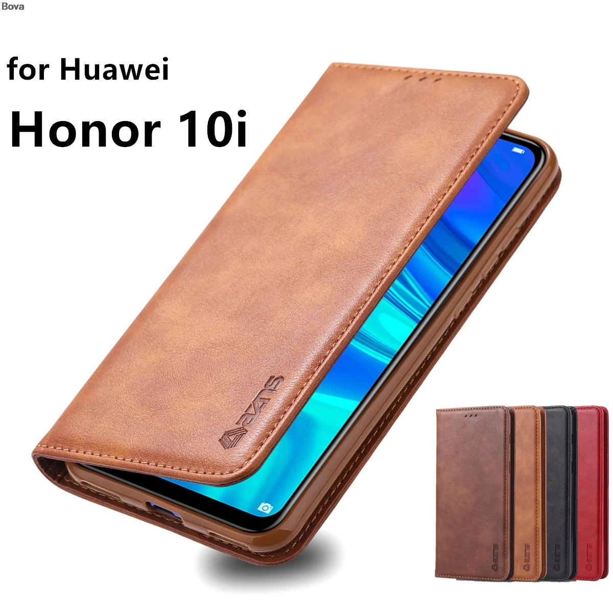 Чехол из искусственной кожи в стиле ретро для Huawei Honor 10i магнитный