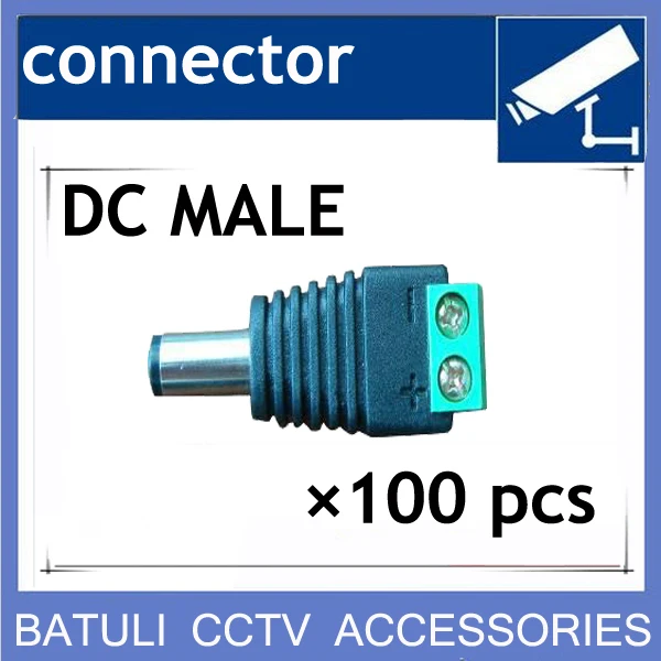 HOT!!! 100X CCTV accessories Professional male DC Power converter for security cameras |