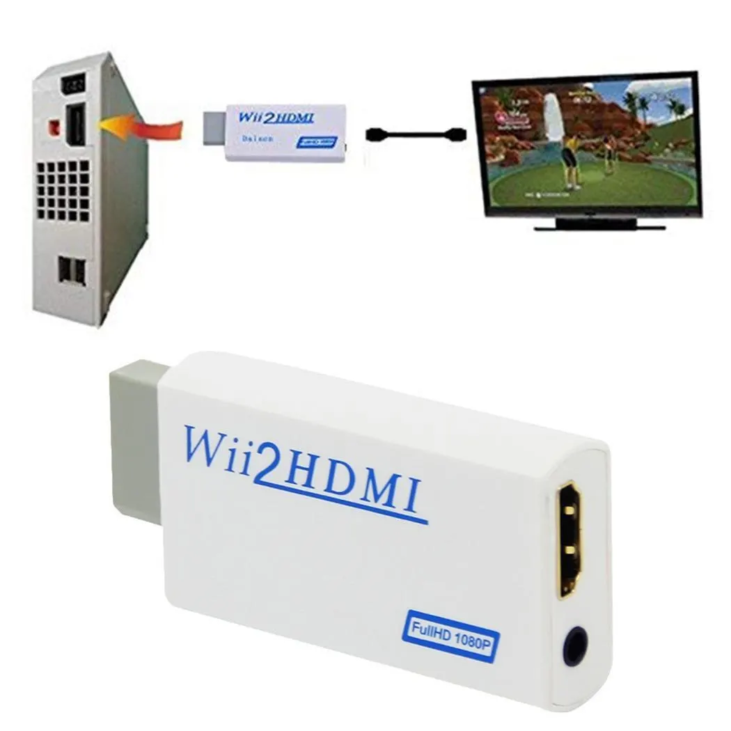 Мультимедийный интерфейс WII в высокой четкости &lt2W 480i 480 p 576i конвертер Выход HD
