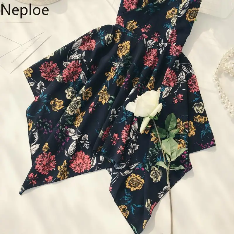 Neploe супер огонь Приморский платье для женщин 2019 Лето v образным вырезом плеча без