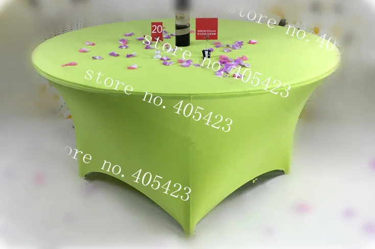 10 шт./лот 6 футов Премиум качество спандекс лайкра подходит круглый стол покрытие