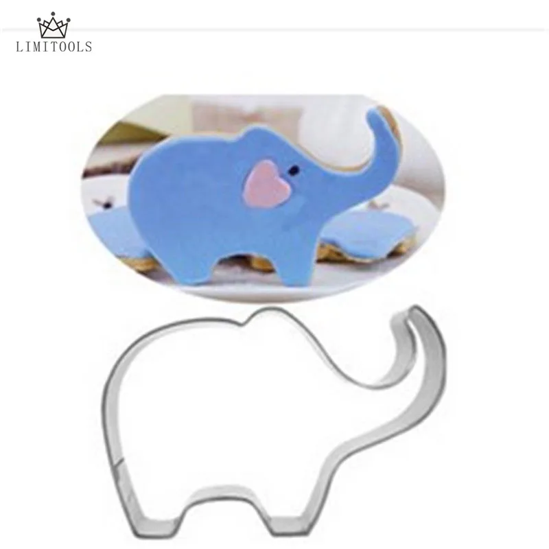 Форма животного слона металлический резак печенья алюминиевый сплав формы торта