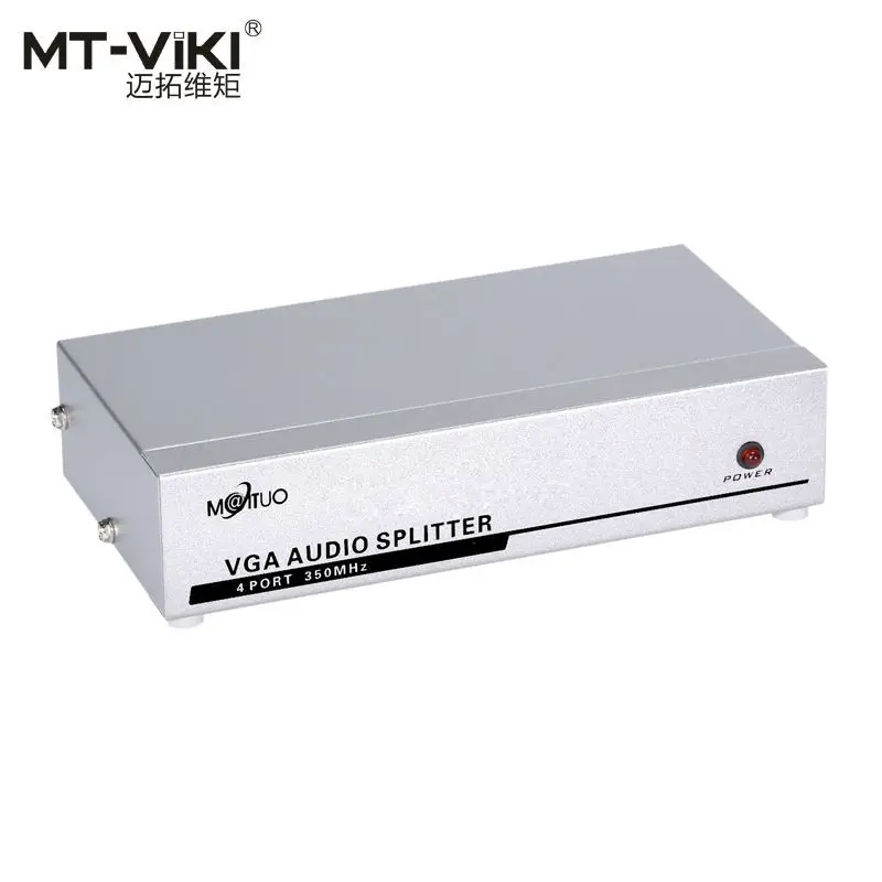 MT VIKI 350 МГц 4 порта VGA видео аудио сплиттер дистрибьютор 1 вход в выход поддержка