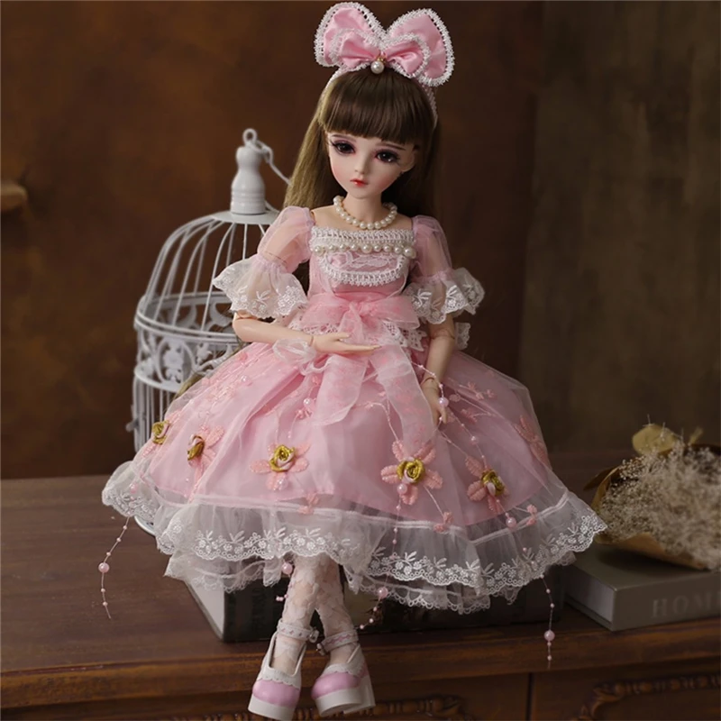 BJD кукла 1/3 карие глаза с одежда парики обувь макияж 100% ручной работы красота