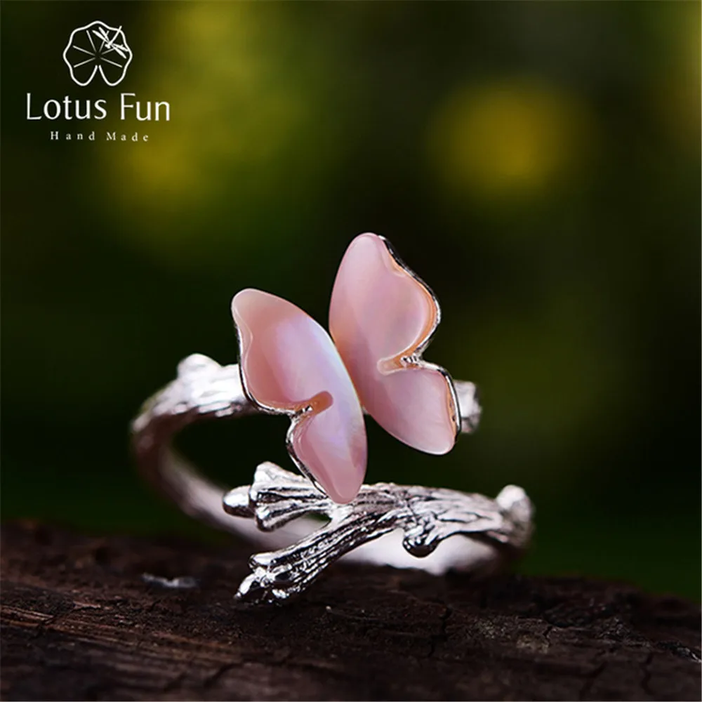 Lotus Fun реальные 925 Серебро Природный оригинальный ручной дизайнер Ювелирные