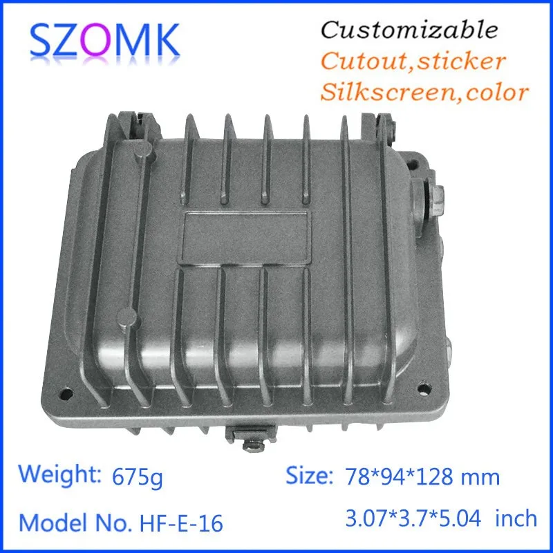Алюминиевый корпус для электроники водонепроницаемый проекта 78*94*128 мм Новое