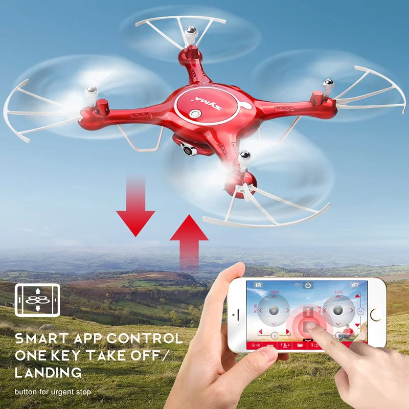 SYMA X5UW Дрон с WiFi камерой HD 720P передача в реальном времени FPV Квадрокоптер 2,4G 4CH RC вертолет Дрон Квадрокоптер дроны