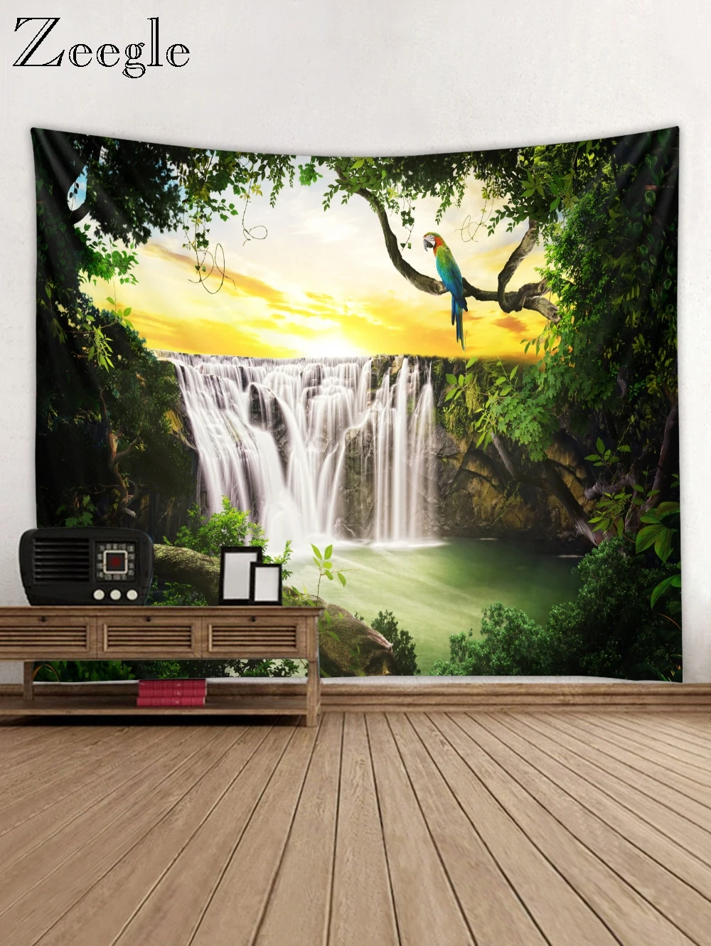 Zeegle Природа тема модный Подвесной Настенный Гобелен Искусство ковер одеяло