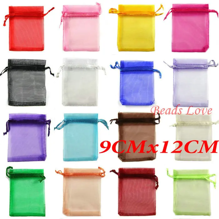 Бесплатная доставка 100 шт смешанные ювелирные изделия Упаковка из органзы сумки