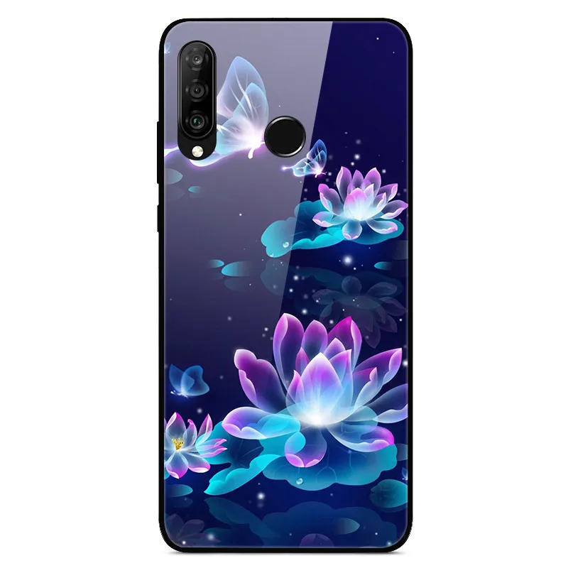 3 Для huawei P30 Lite чехол из закаленного стекла с принтом задняя крышка Жесткий чехол для Coque huawei P30 Lite чехол для телефона fundas P 30 лайт Pro - Цвет: 3