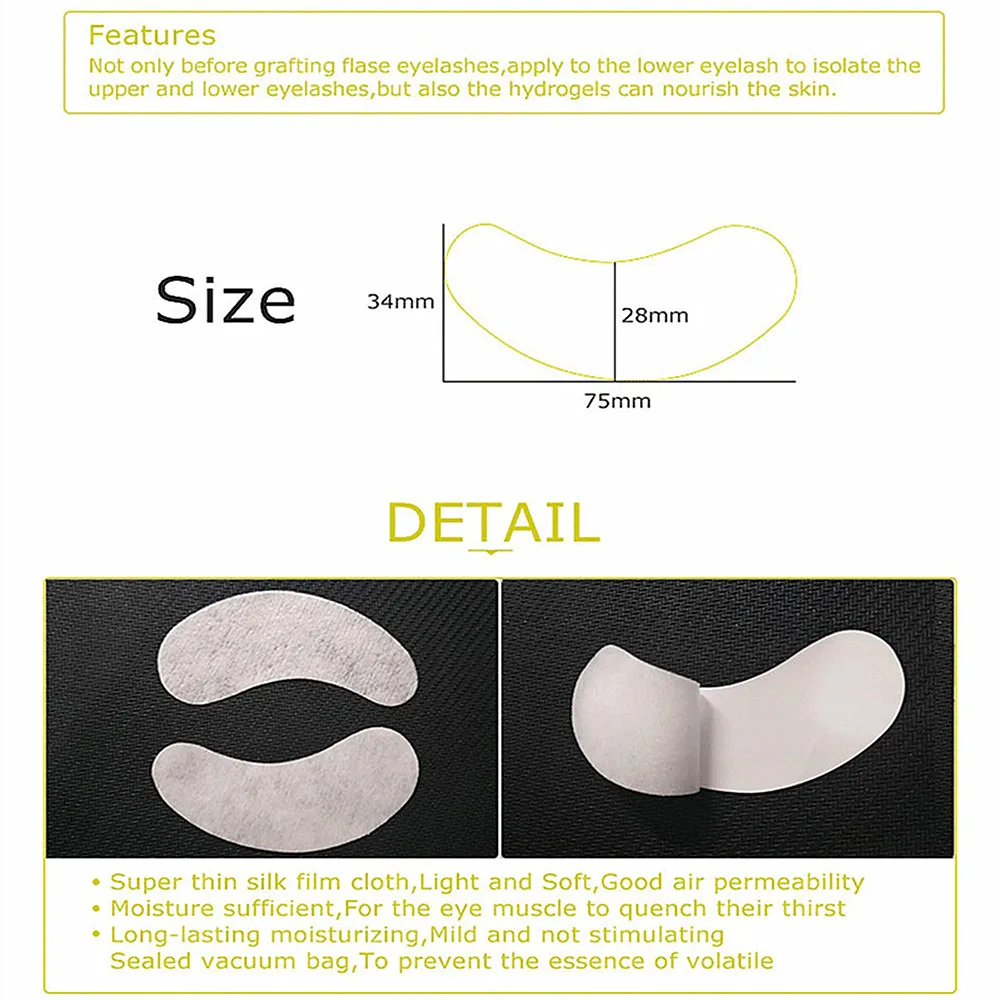 20 пар накладных ресниц под глазами гелевые накладки для глаз без ворса патчи