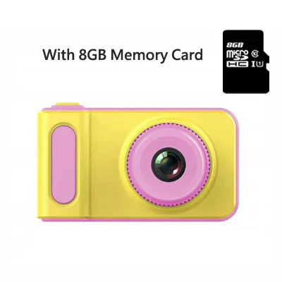 Pink 8GB 2,0 дюймов Детская Цифровая камера Маленькая SLR Спортивная камера игрушка для детей высокой четкости Смарт съемки видео Запись функция камера - Цвет: Pink 8GB