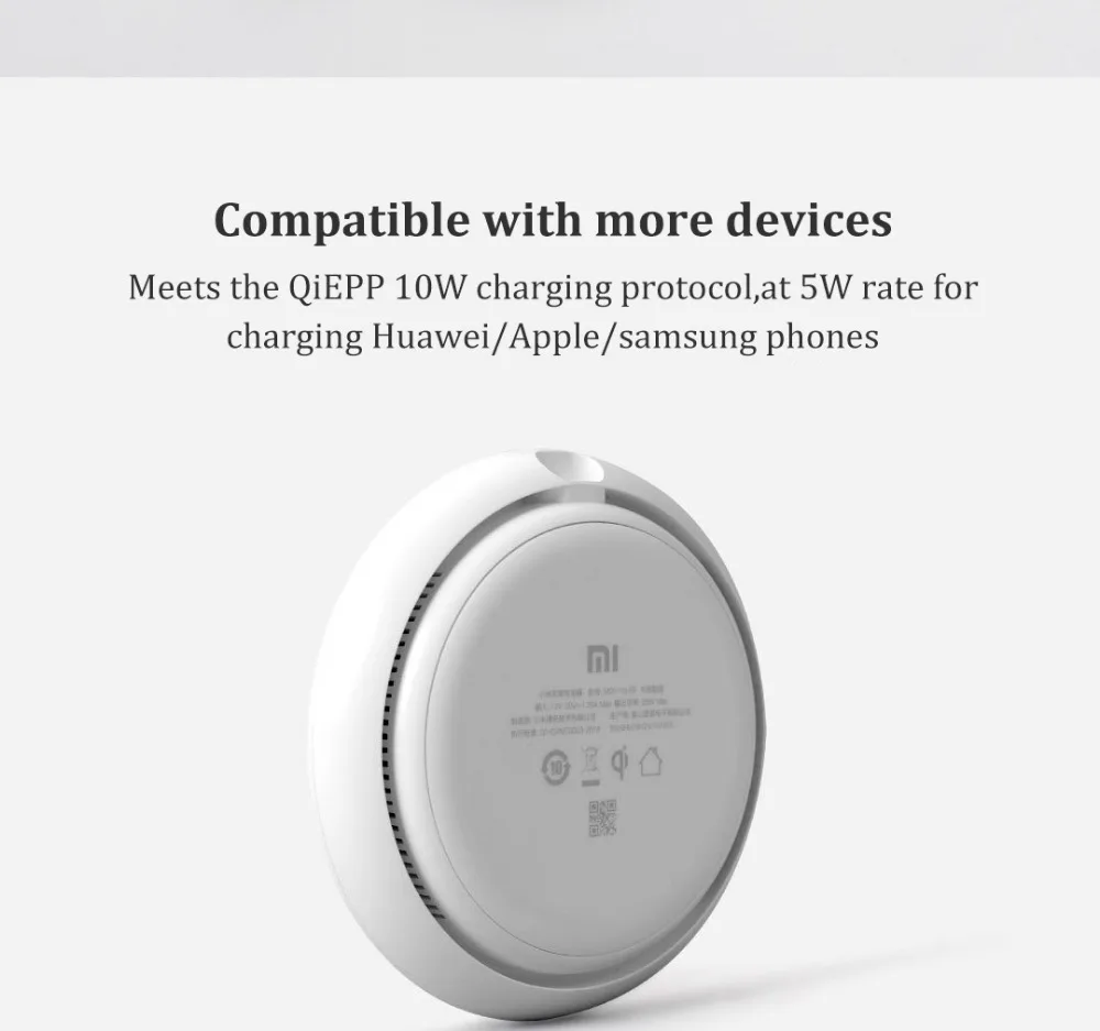 Xiao mi Беспроводное зарядное устройство 20 Вт Max для mi 9(20 Вт) mi X 2 S/3(10 Вт) Qi EPP совместимый мобильный телефон(5 Вт) для iPhone XS XR XS MAX