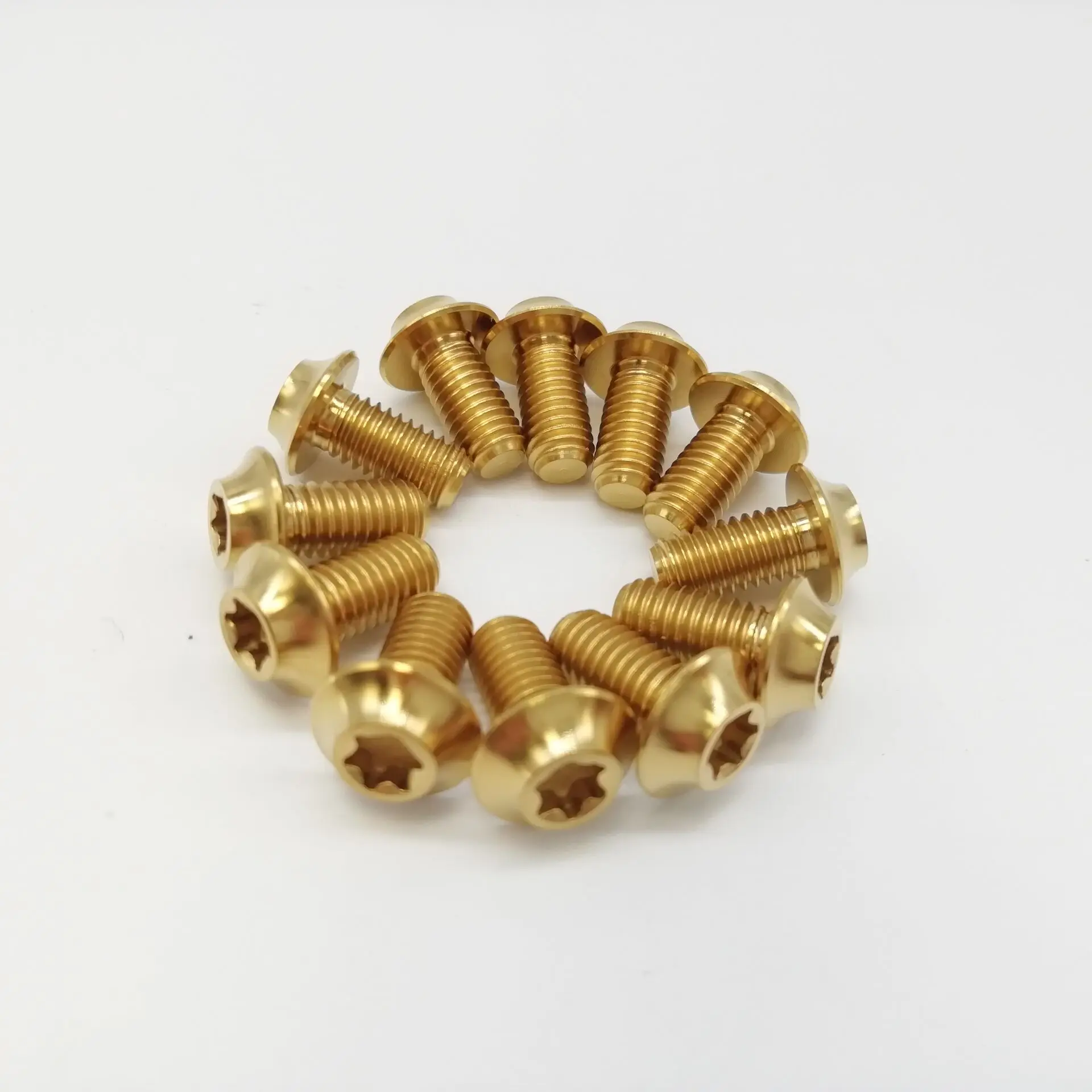 Новинка 12 шт. титановые винты T25 Ti для ротора m5x10 мм роторов дисковых тормозов Mtb