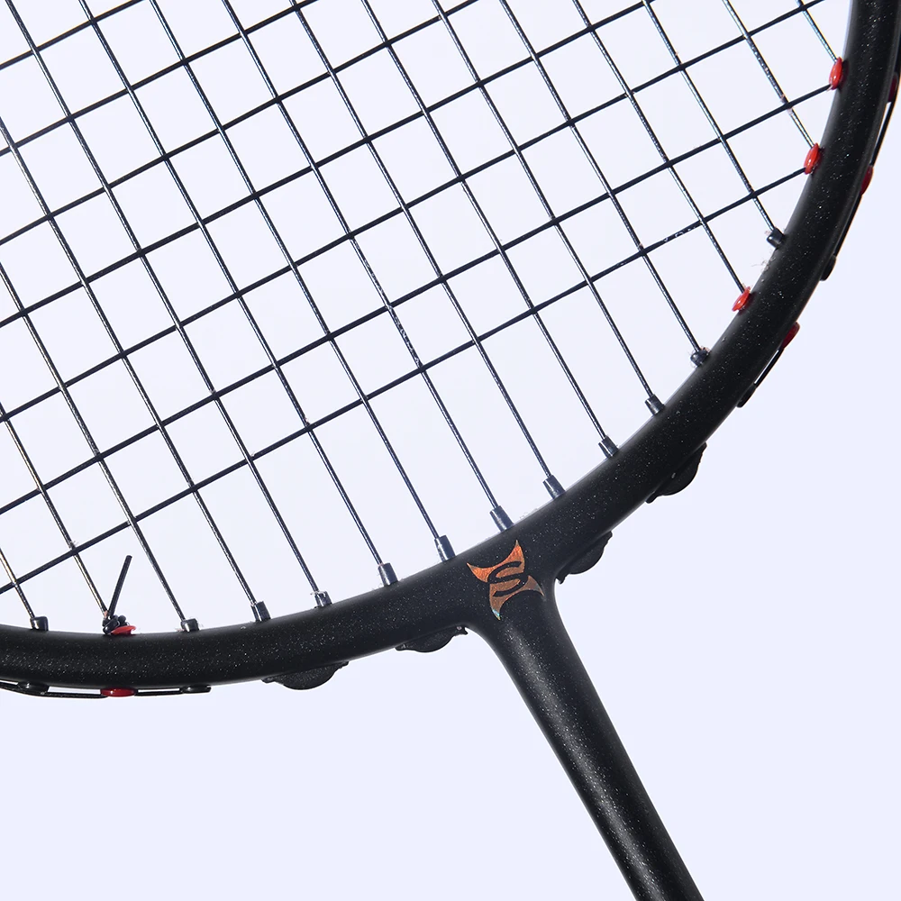 Spuer Light 6U 72g Strung Badminton Racket Professional Carbon Racquet 22-30 LBS free Grips and Wristband |