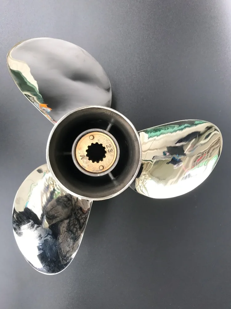 

11 1/8x13-F For yamaha 40-50HP Outboard Engine STAINLESS STEEL Propeller Motors fit Yamaha Outboard Engine Propeller 13 tooth